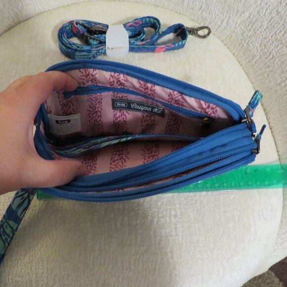 Lug Crossbody Coupe XL in Flamingo Blue EUC - Picture 5 of 6
